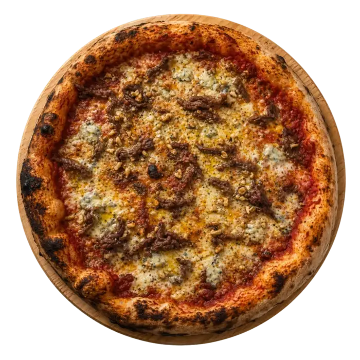 Pizza Ternera y Gorgonzola premium