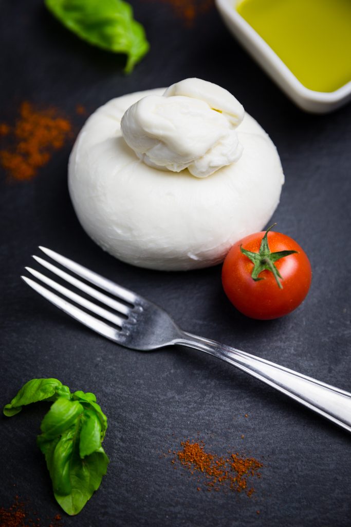 high angle view fruits table