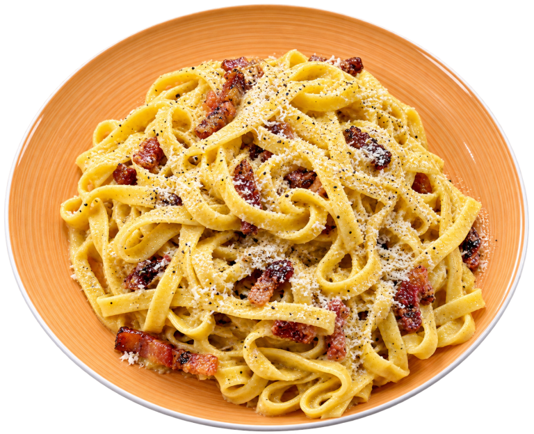 Fettuccine Carbonara sin nata de Luna di Napoli