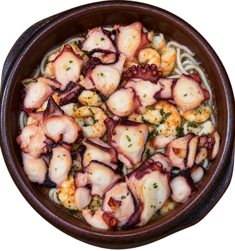 Mare di Luna con pulpo, gambones y gulas